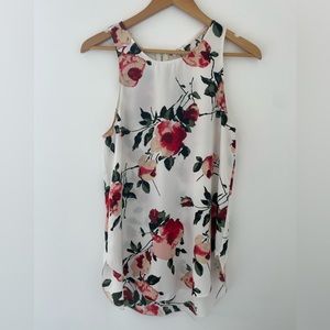 Aritzia Wilfred Floral Tank